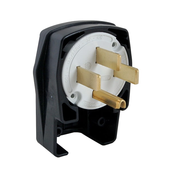 Plug, Angle , Strght Bld, 250V, 50A